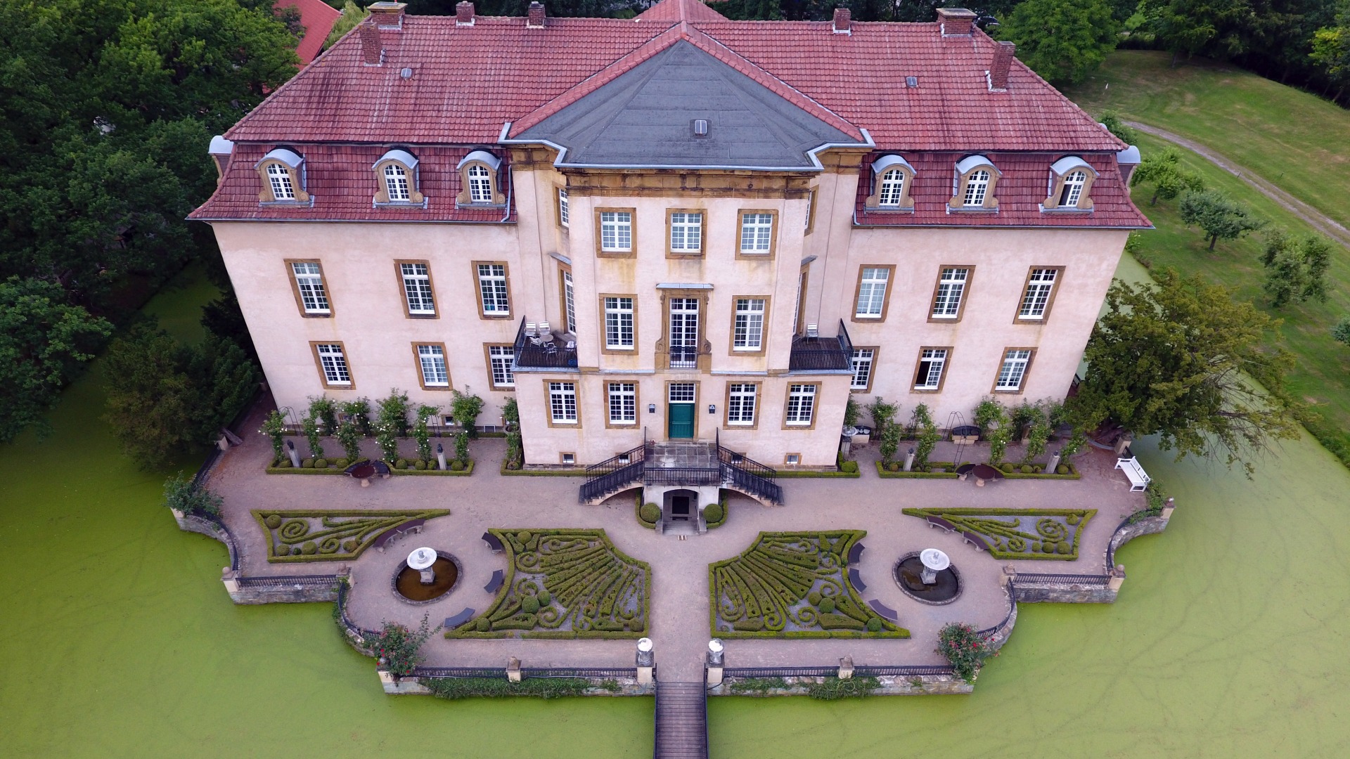 Schloss Möhler Ansicht von Oben