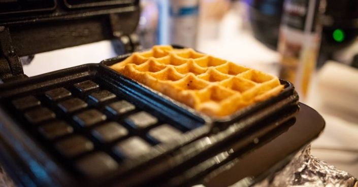 Waffeleisen am Schloss Möhler