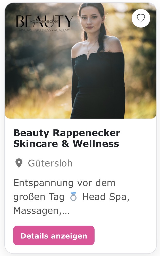 Hochzeits Stylistin „Beauty Rappenecker“ Entspannung vor dem großen Tag 💍 Head Spa, Massagen, Gesichtsbehandlungen sowie Braut Make-up & Styling – Wellness & Beauty für Brautpaare. Für euren strahlenden Auftritt. ✨