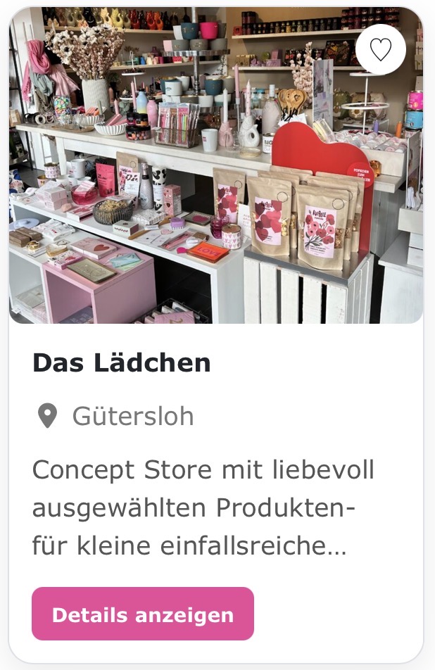 Hochzeitsgeschenke „Das Lädchen – Gütersloh“ Concept Store mit liebevoll ausgewählten Produkten- für kleine einfallsreiche Gastgeschenke und kreativ individualisierte Hochzeit-und Geldgeschenke. „Wenn ihr möchtet, dass eure Gäste genau wissen, was euch glücklich macht-einfach mein Geschäft gerne teilen. Das Lädchen in Gütersloh: „Wo der Einkauft zum Spaziergang wird und ein tolles Café gleich nebenan wartet!“